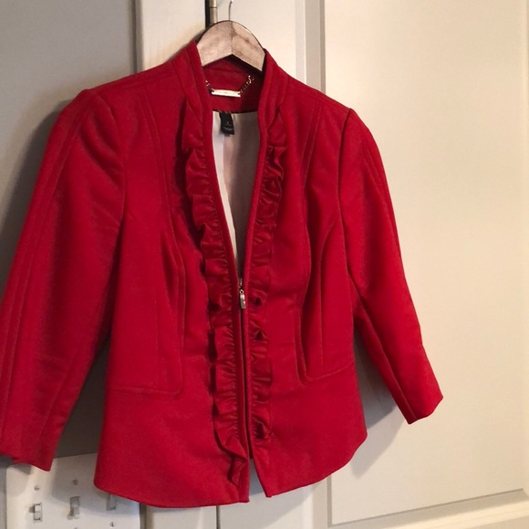 White|Black Red Jacket Size 4 - Picture 8 of 8